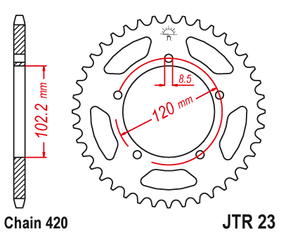 JT SPROCKETS JTR23.47 (437347jt)